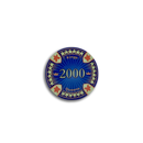 poker chip fiche kings en queens 2.000 blue