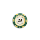 pokerchip fiche monte carlo 25 green white yellow