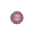 poker chip fiche kings en queens 500 purple grey