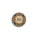 poker chip fiche kings en queens 50 orange