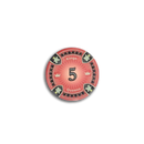 poker chip fiche kings en queens 5 red 