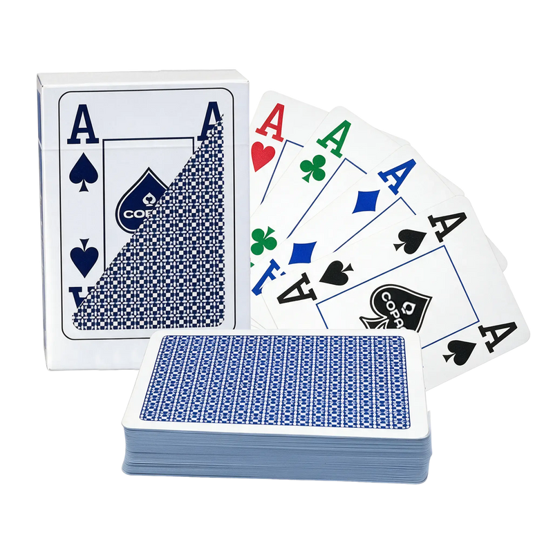 Poker Playing Cards COPAG Plastic Blue 4 Colored Deck