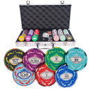 ceramic crown 300 poker set, poker chips, poker cards, dealer button and poker case