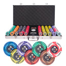FSPT cash game 750 poker set, colorful poker chips, poker cards, dealer button and poker case