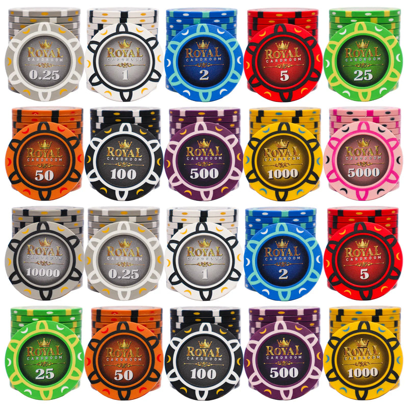 Jetons de Poker Royal Cardroom 1000 pcs