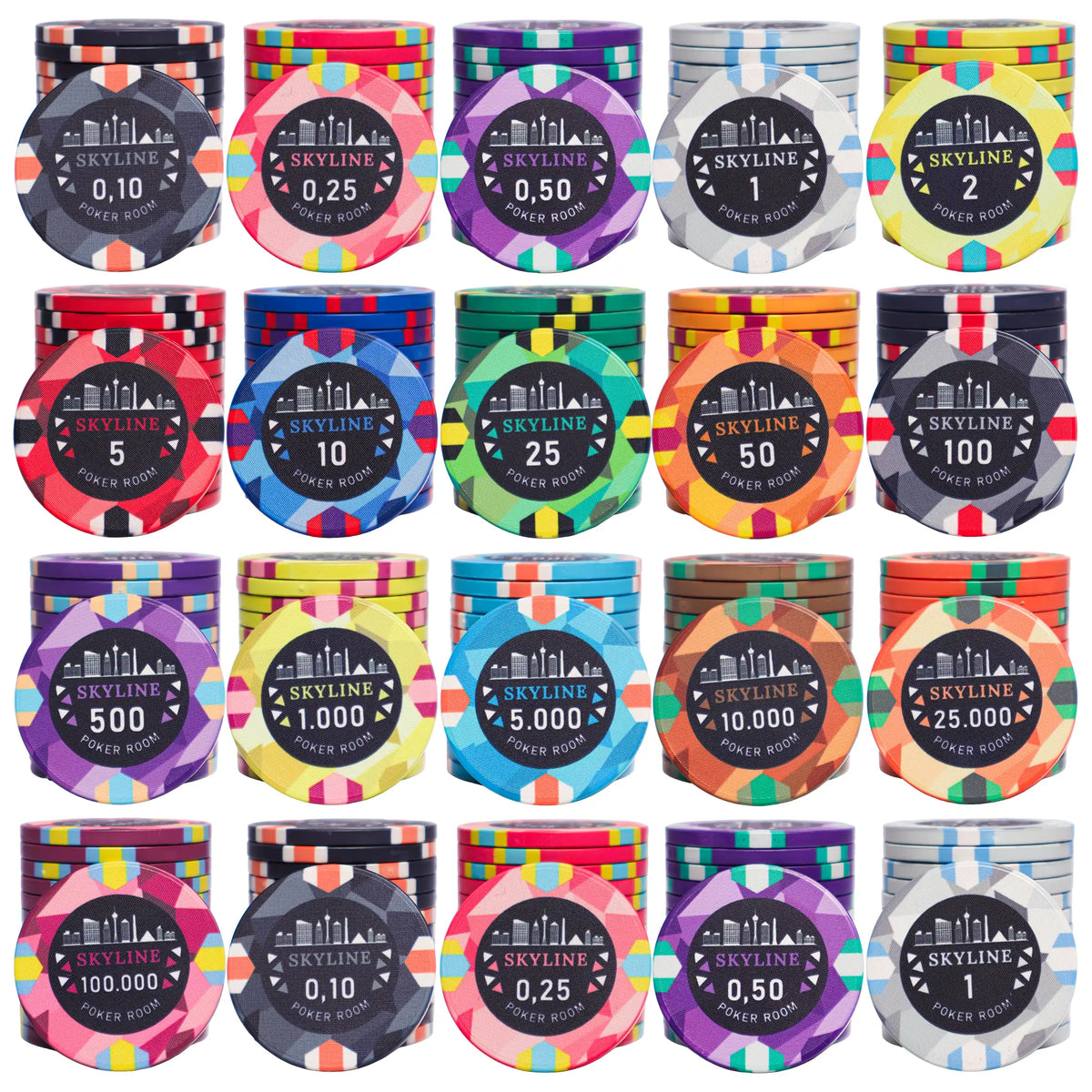 Poker Chips Skyline Tournament 500 | Poker Merchant