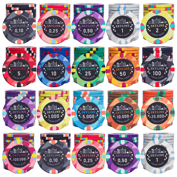 Poker Chips Skyline Tournament 750