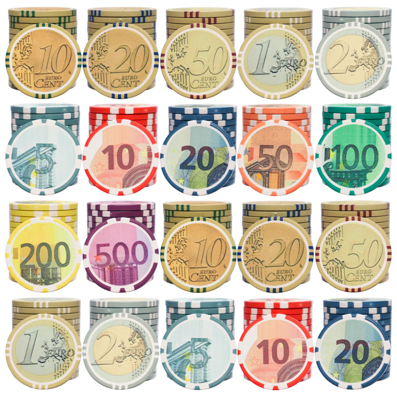 Poker Chips Euro Cash Game 1000