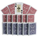 Poker Playing Cards Fournier 2818 Plastic Red & Blue 2 Index 12pcs