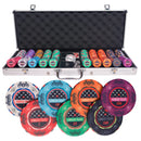 gambler palace 500 poker set,  poker chips, poker cards, dealer button and poker case