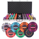 Gambler Palace 750 poker set, colorful poker chips, poker cards, dealer button and poker case