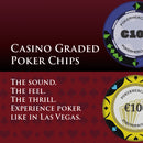 High Quality, Casino Graded Ceramic Poker Chips