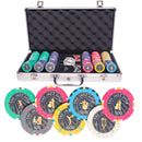 Jazz Club 300 poker set tournament,  poker chips, poker cards, dealer button and poker case