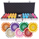 lazar suits 500 poker set, poker chips, poker cards, dealer button and poker case