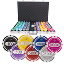 lazar tournament 1000 poker set, poker chips, poker cards, dealer button and poker case