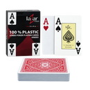 Poker Playing Cards Lazar 1070 Plastic Red - 2 Index