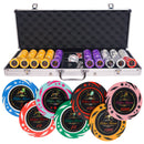 Lion poker room 500 poker set,  poker chips, poker cards, dealer button and poker case