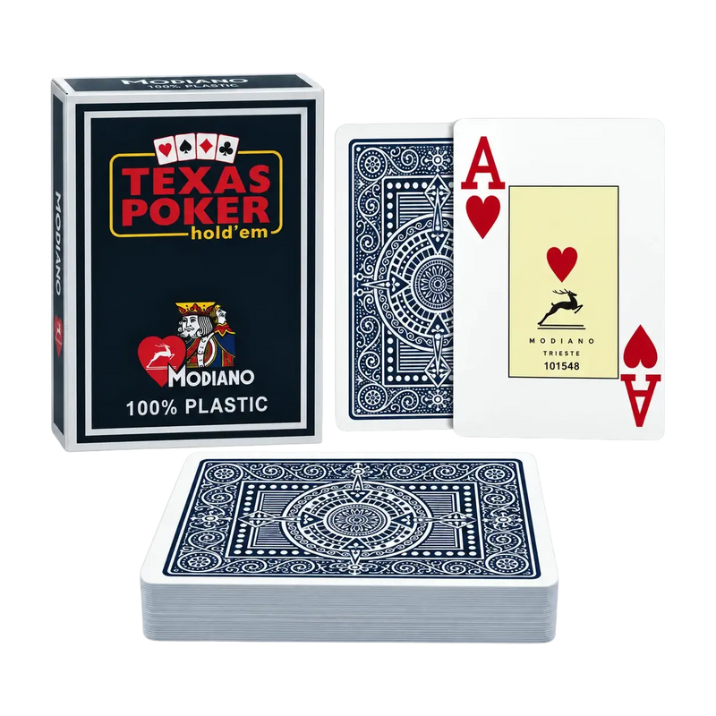 Modiano Poker Kort Plast Svarta 2 Index