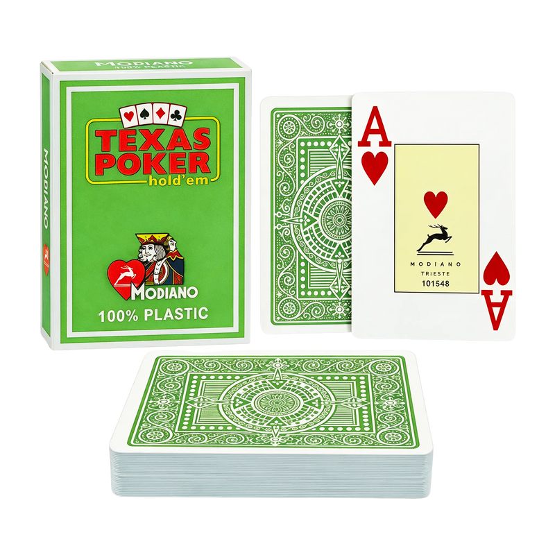 Modiano Poker Kort Plast Ljusgrön 2 Index