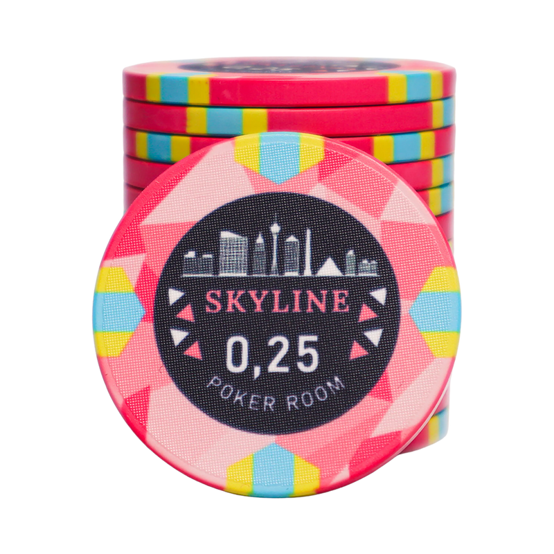 Ficha de Poker Ceramic Skyline 0.25
