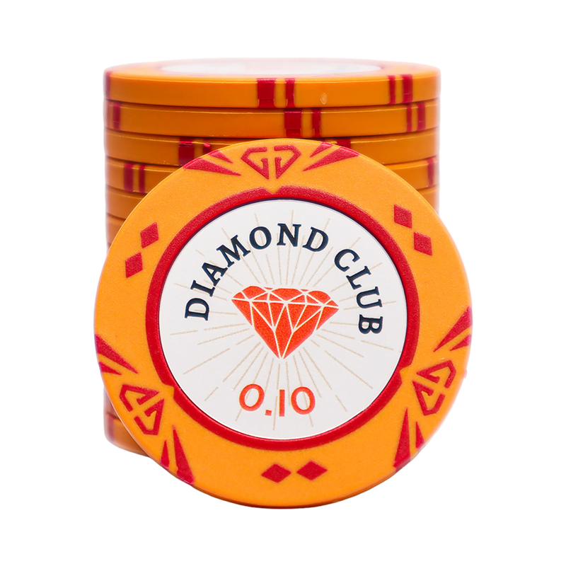 Diamond Club Poker Chip 0.10