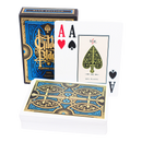 <tc>Pokerkaarten Premium Gilded Blades Plastic Blauw 2 Index</tc>
