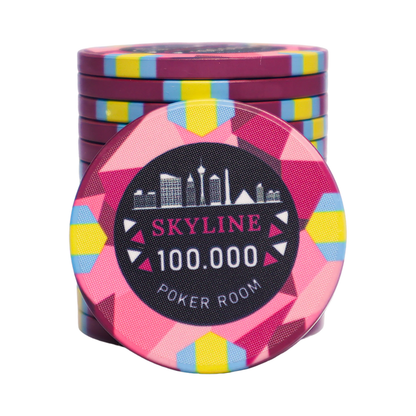 Skyline Ceramic Poker Chip 100.000