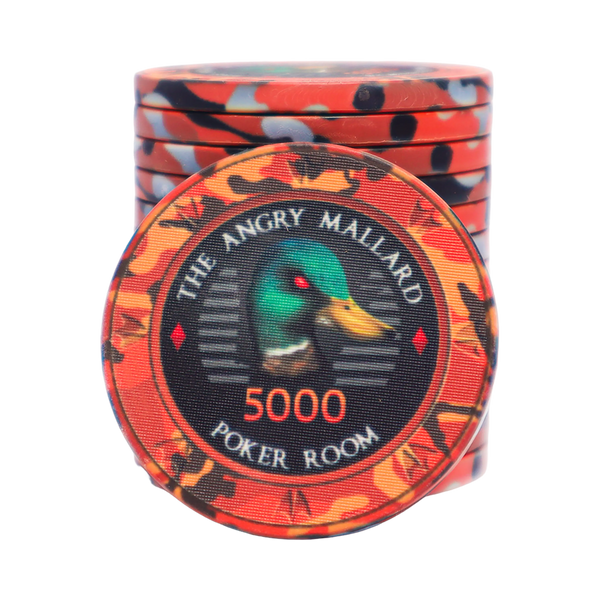 Angry Mallard Tournament Poker Chip 5000
