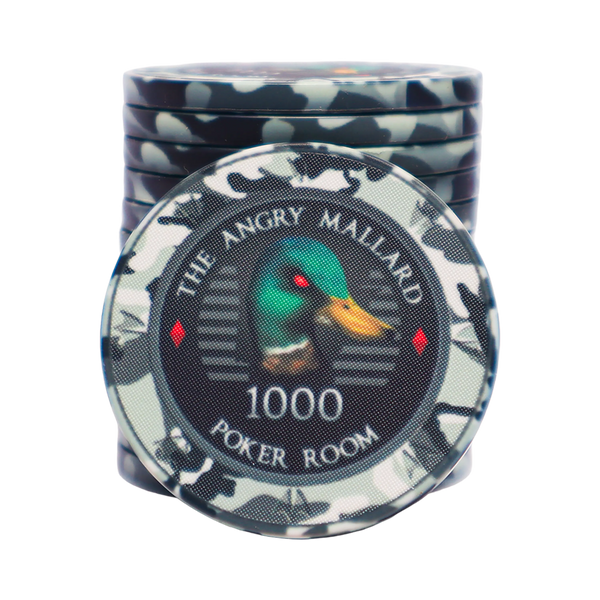 Angry Mallard Tournament Poker Chip 1000