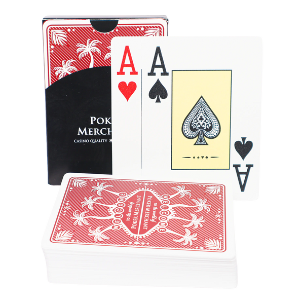 Poker Cards Poker Merchant Plastic Red 2 Index