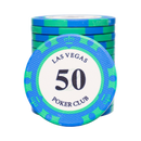 Ceramic Las Vegas Poker Chip 50