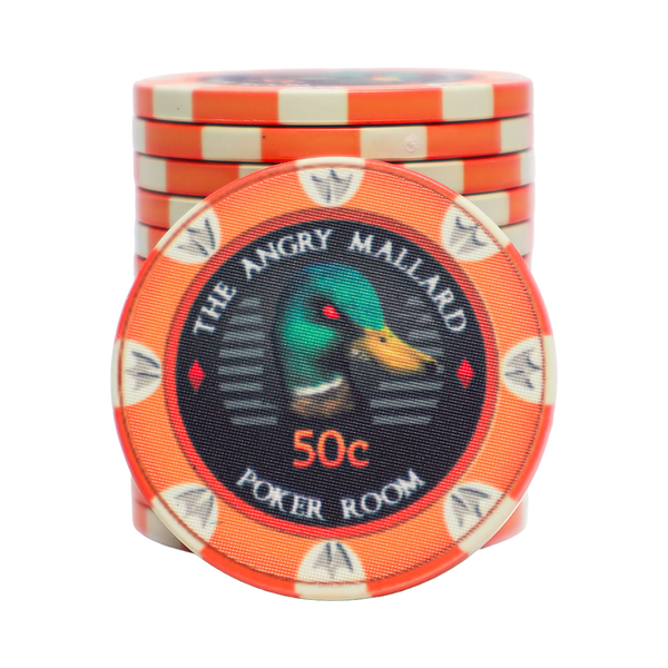 Angry Mallard Cash Game Poker Chip 50 cents