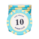 Ceramic Las Vegas Poker Chip 10