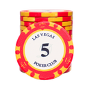 Ceramic Las Vegas Poker Chip 5