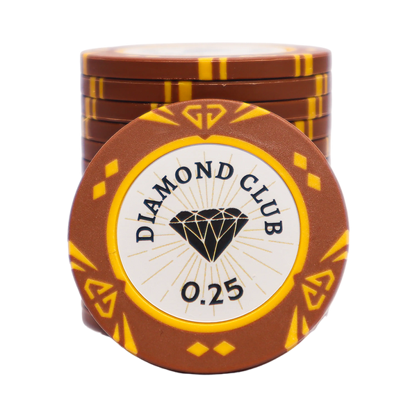 Diamond Club Poker Chip 0.25