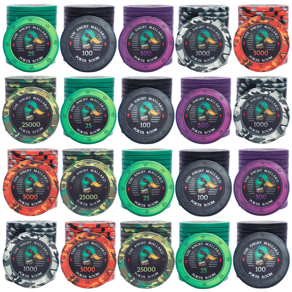 Poker Chips Angry Mallard Tournament 750