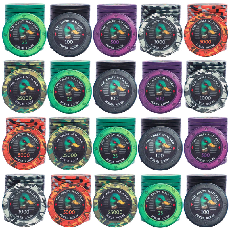Poker Chips Angry Mallard Tournament 1000