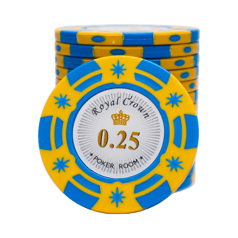 Royal Crown Poker Chip 0.25