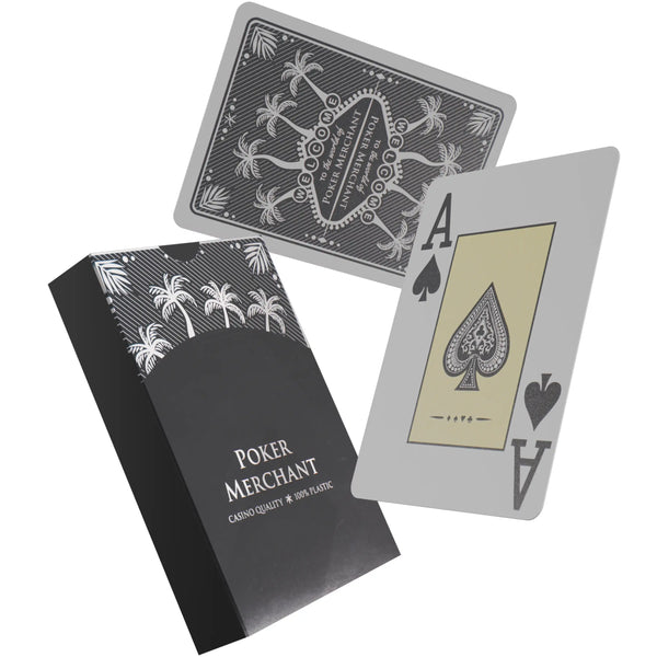 Poker Cards Poker Merchant Plastic Black 2 Index