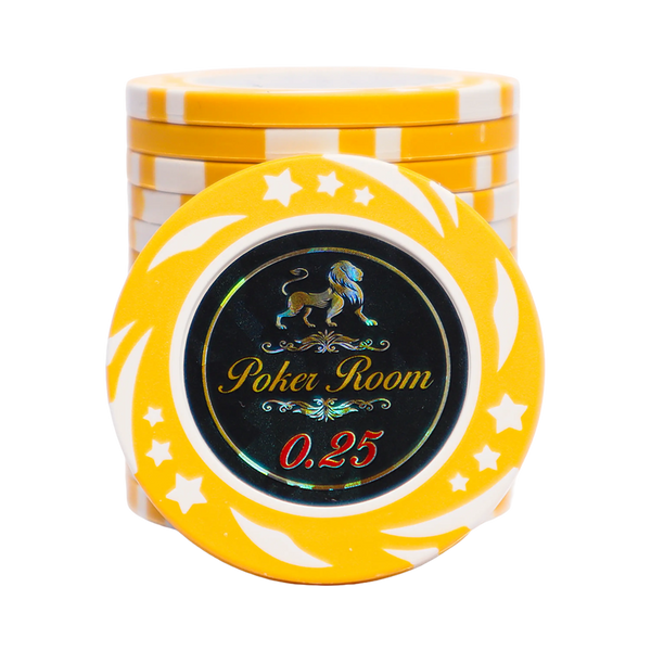 Lion Poker Room Poker Chip 0.25