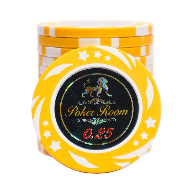Lion Poker Room Poker Chip 0.25