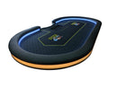 banana black poker table with led light