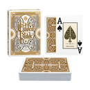 Carte da Poker Gilded Blades Premium 100% Plastica 2 Index Oro