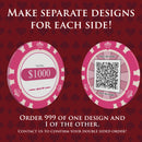 seperate designs for clay cmposite poker chips