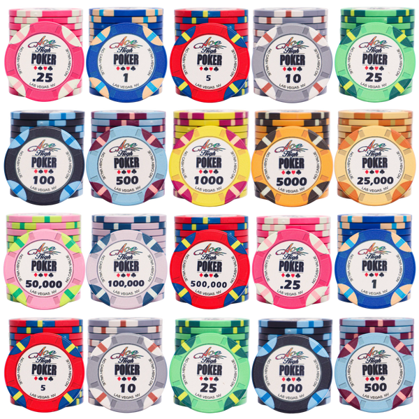 Lot De 1000 Jetons De Poker Verts 25 Mm - Jetons Professionnels Pour Jeux De Casino