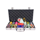 aces 300 poker set, colorful poker chips, Poker cards, Dealer button and Poker case
