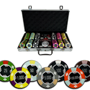 aces 300 poker set, overview of our colorful poker chips, pokr cards and a dealer button