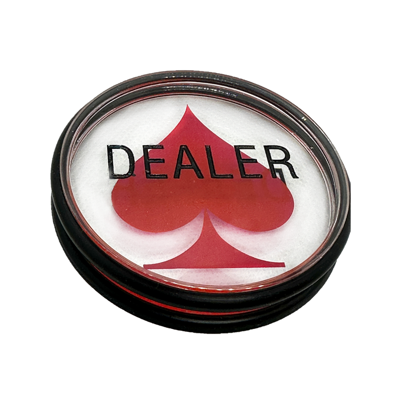 Dealer Button Spade Acrylic