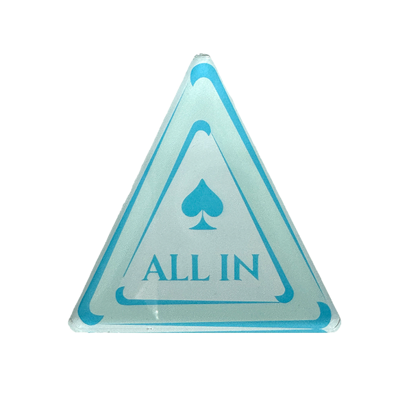 All In Button Blue Spade