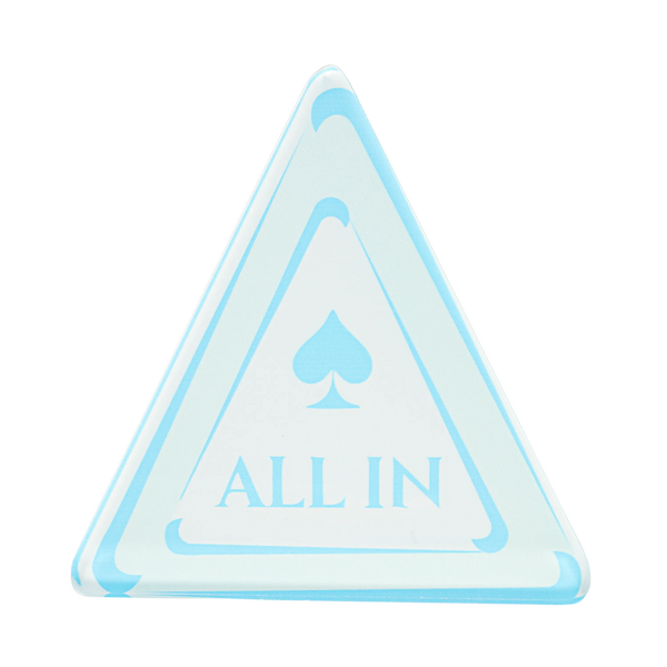 All In Button Blue Spade